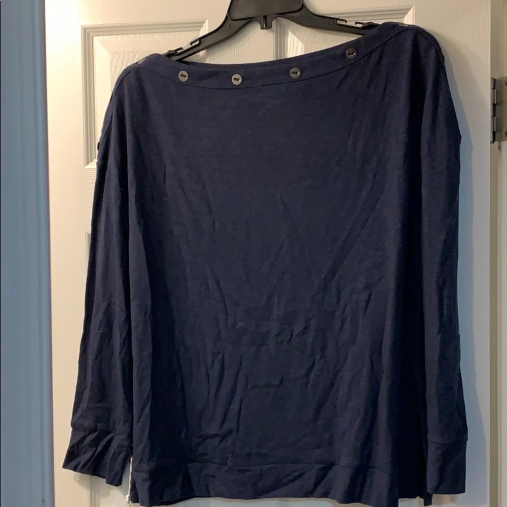 Caslon Button boatneck top.